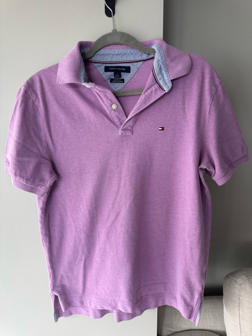 Tommy Hilfiger Men’s Lavender Purple Polo Shirt